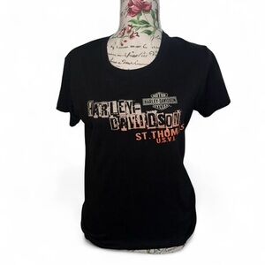 Harley-Davidson Black Women's St. Thomas Graphic Tee